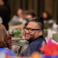 Dr. Shorty talking to PSSDC chair